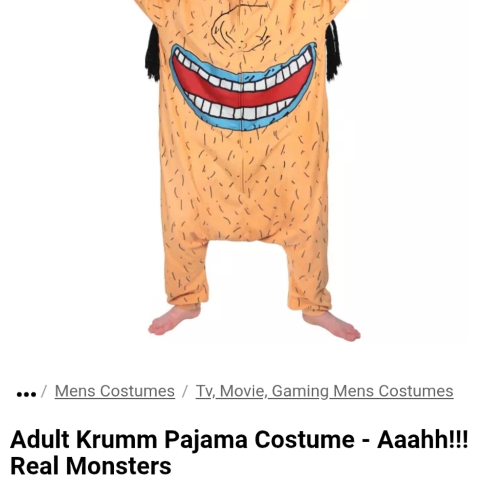 Nickelodeon Orange Monster Pajama Costume